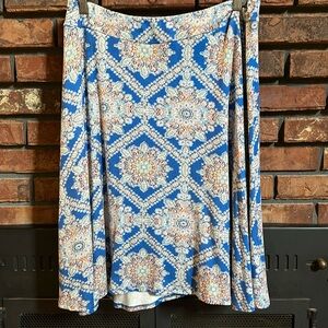 Renee C Jessica Printed Swing Skirt